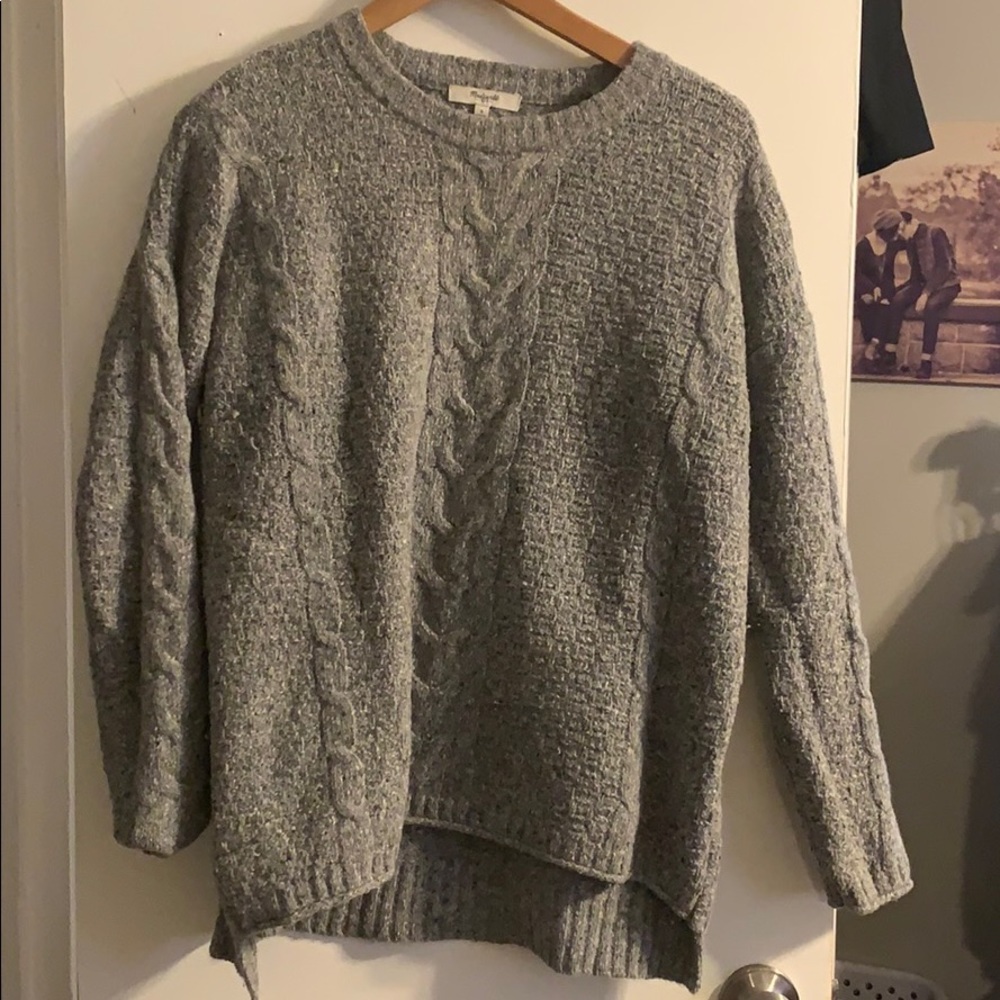 Madewell cable knit sweater